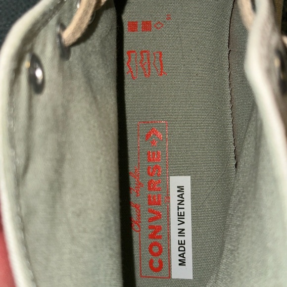 New Converse Off-White 70 AT-CX platform flatform Sneakers Ivory Men Sz 13 - Picture 7 of 7